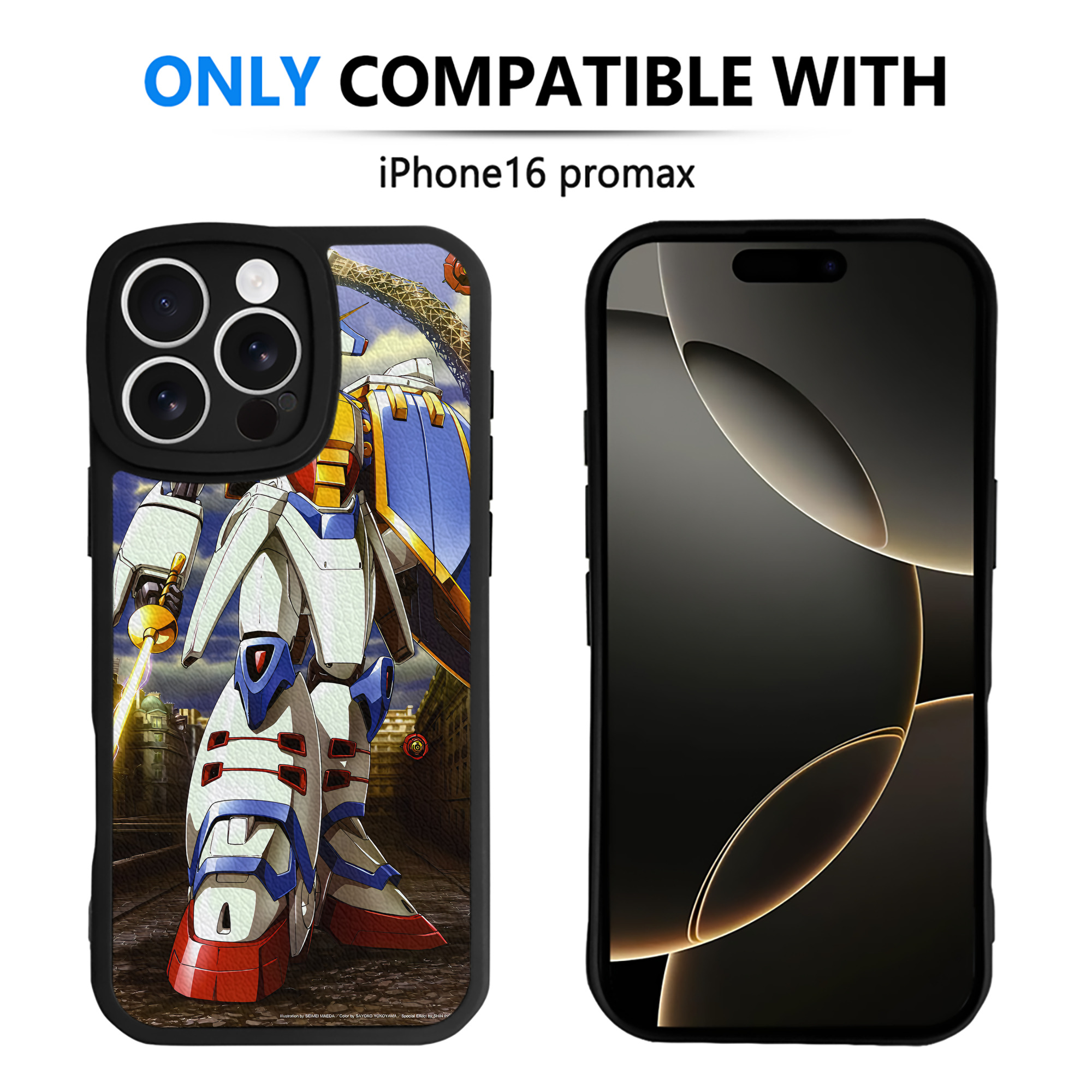 （画像用） 機動戦士ガンダム Mobile Suit Gundam 【iPhone 16シリーズ対応】シリコンスマホケース（レザー調） 材質：シリコン
